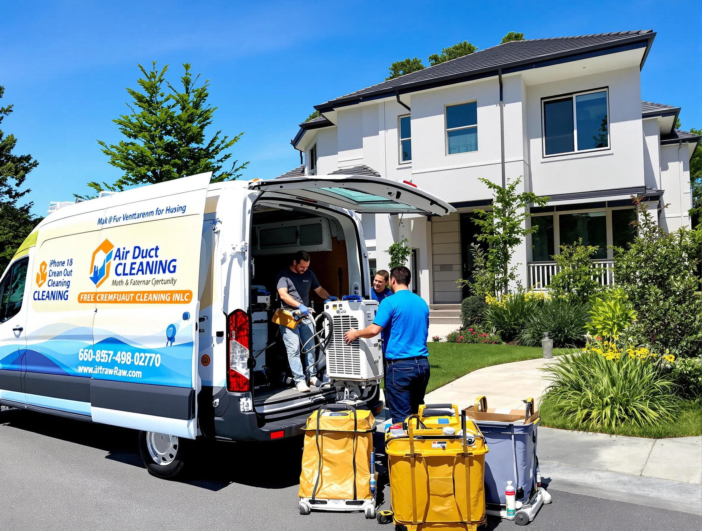 Vestavia Hills Air Duct Cleaning technician performing professional air duct cleaning in Vestavia Hills