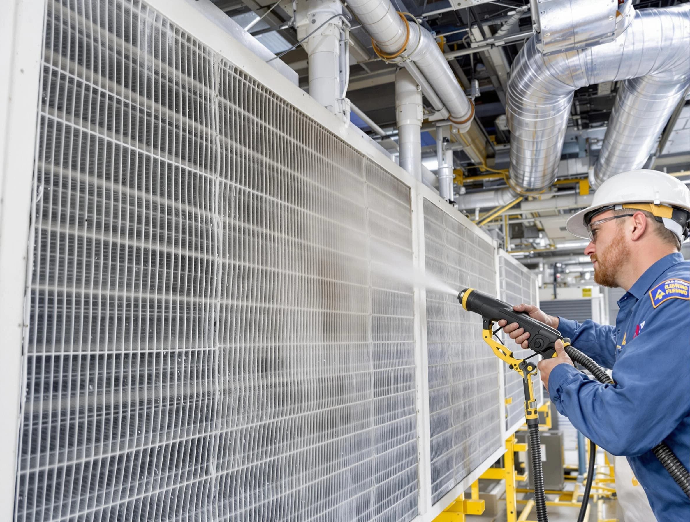 Professional commercial coil cleaning by Vestavia Hills Air Duct Cleaning in Vestavia Hills