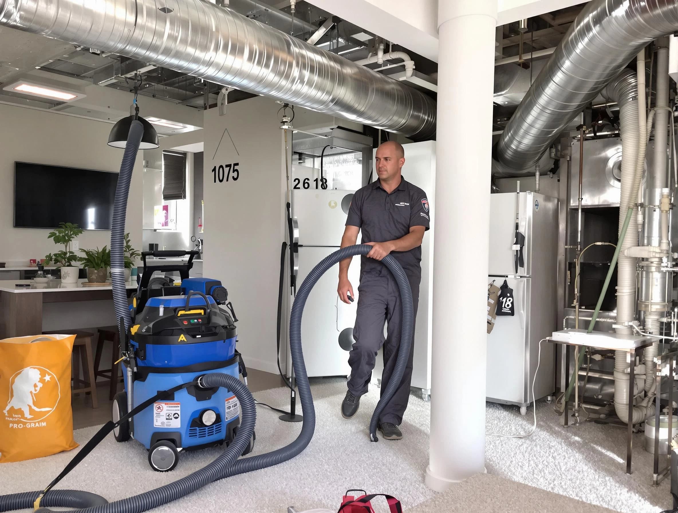 Vestavia Hills Air Duct Cleaning expert performing detailed indoor duct cleaning for improved air quality in Vestavia Hills