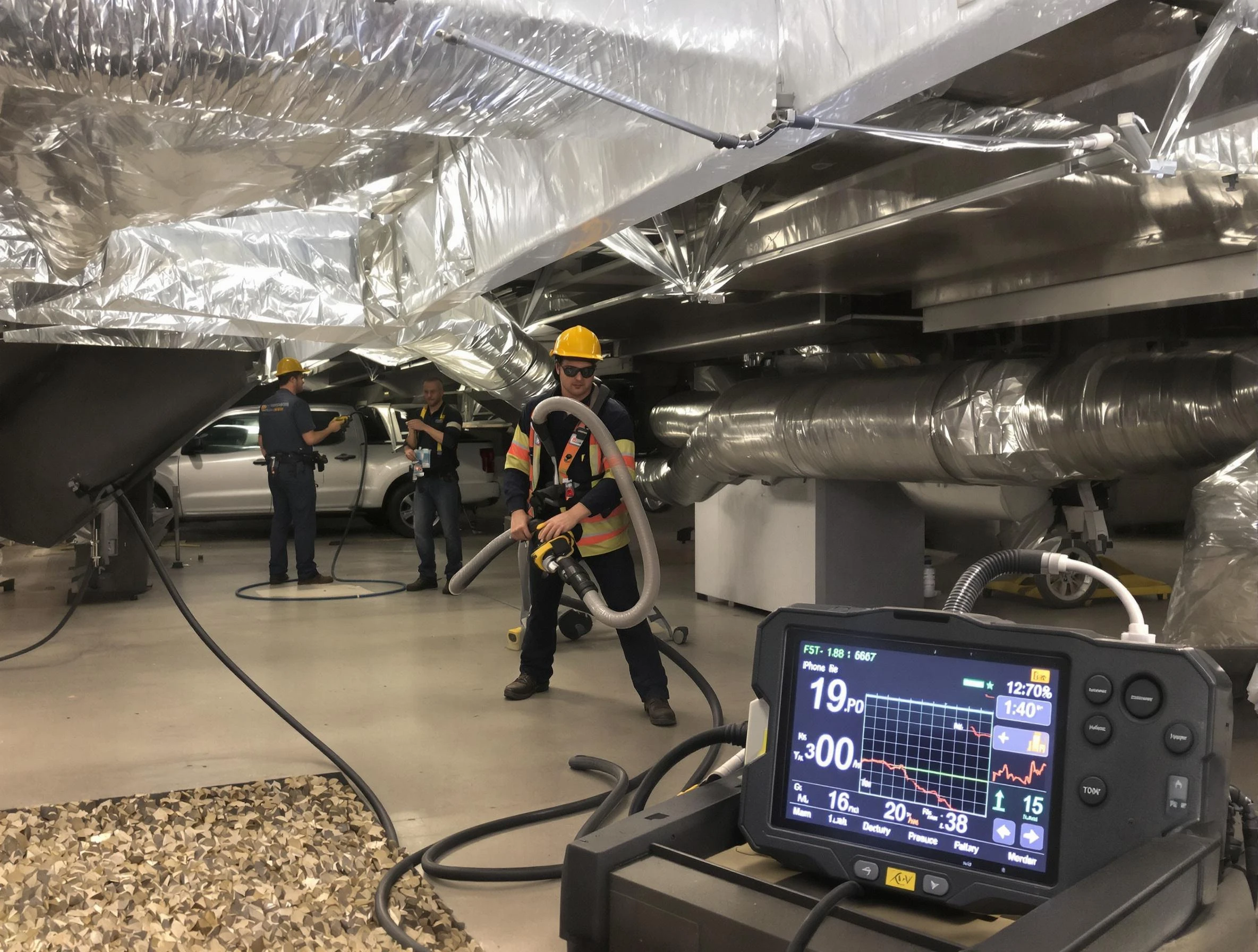 Professional negative pressure duct cleaning by Vestavia Hills Air Duct Cleaning in Vestavia Hills